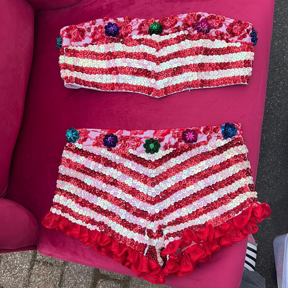 sequin dance costume